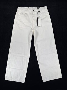 NWT Vince Women's Cotton Jeans Trousers White Size 31